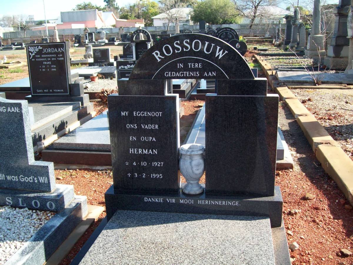 ROSSOUW Herman 1927-1995