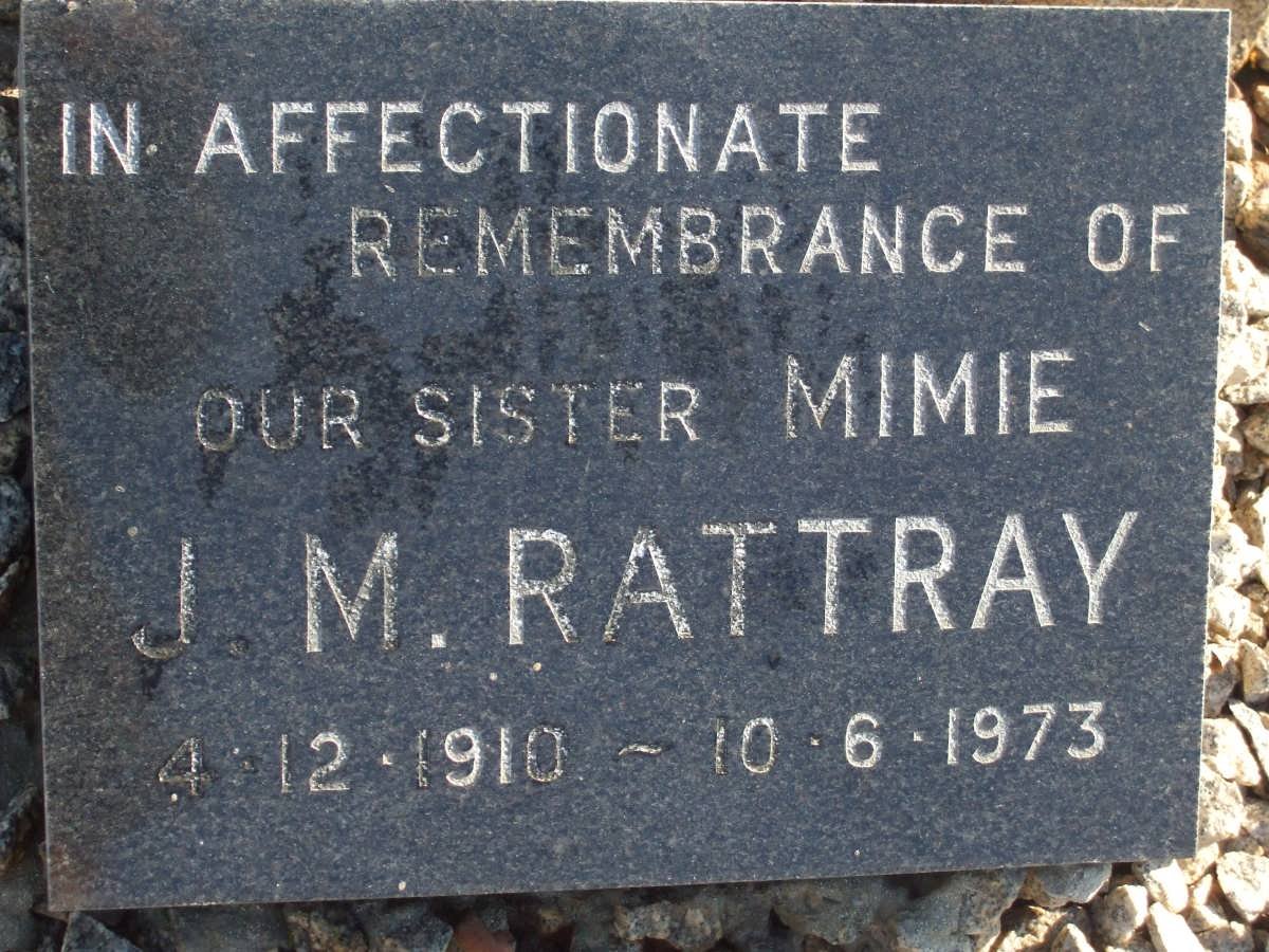 RATTRAY J.M. 1910-1973