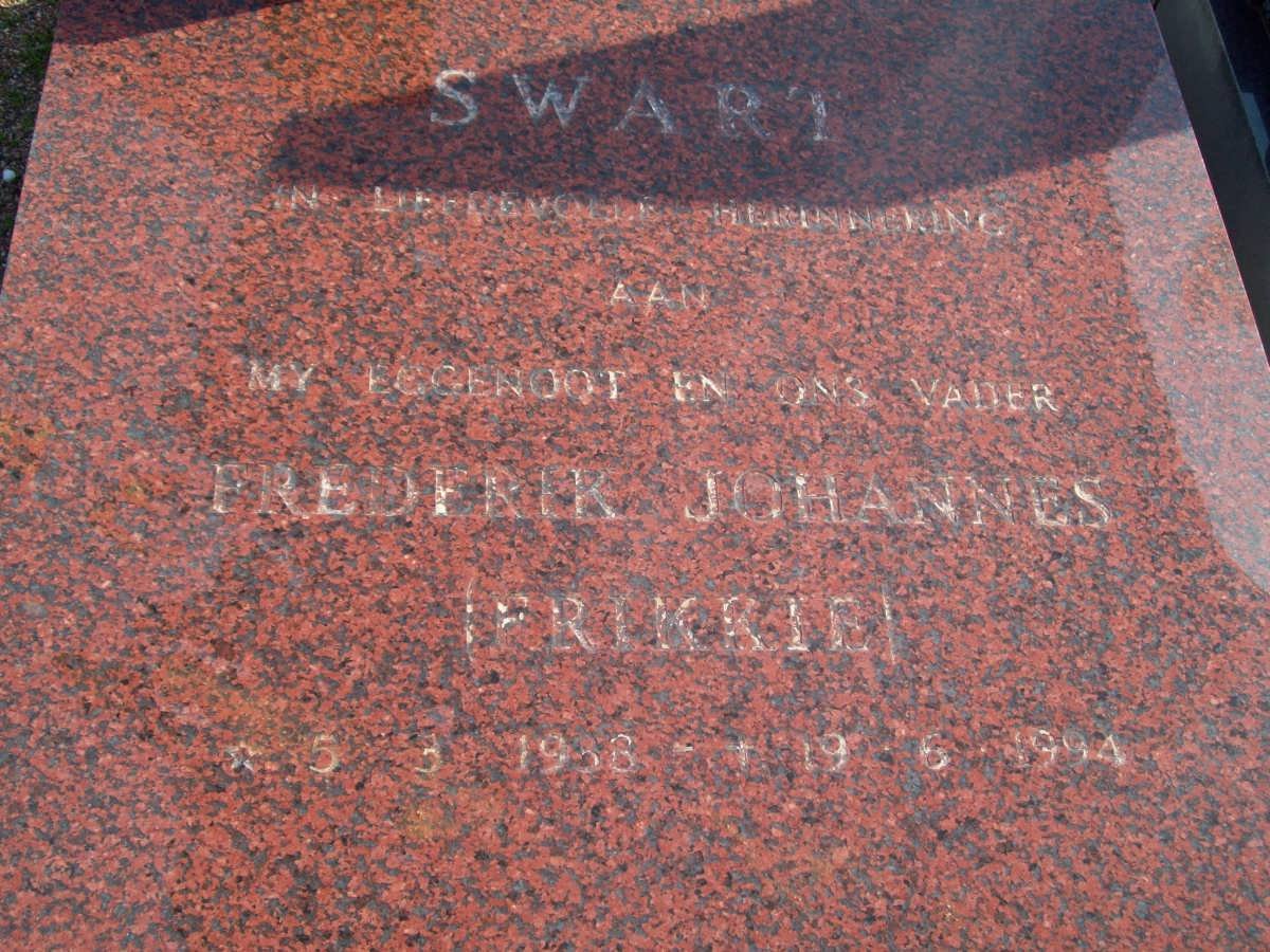 SWART Frederik Johannes 1938-1994