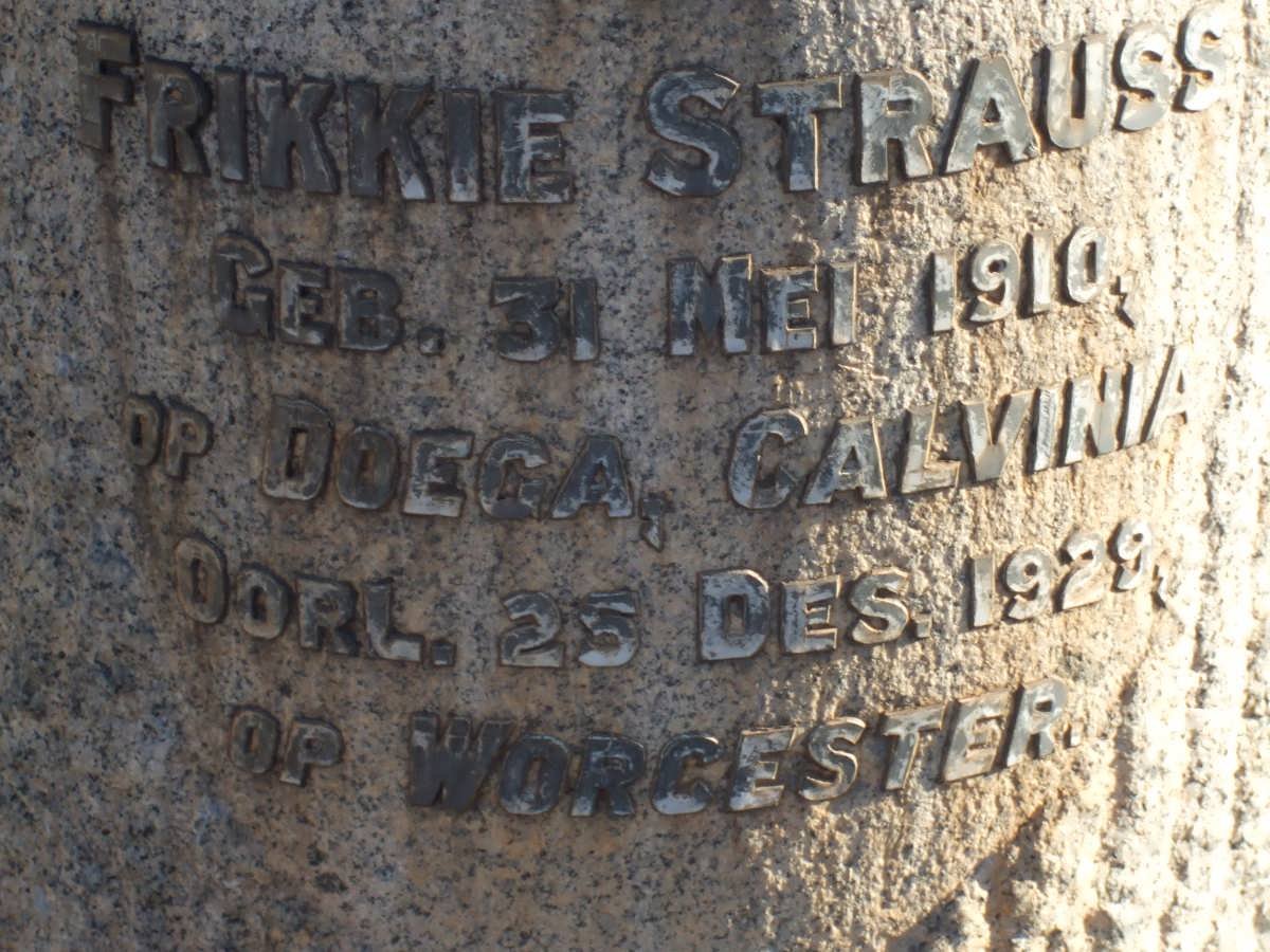 STRAUSS Frikkie 1910-1929