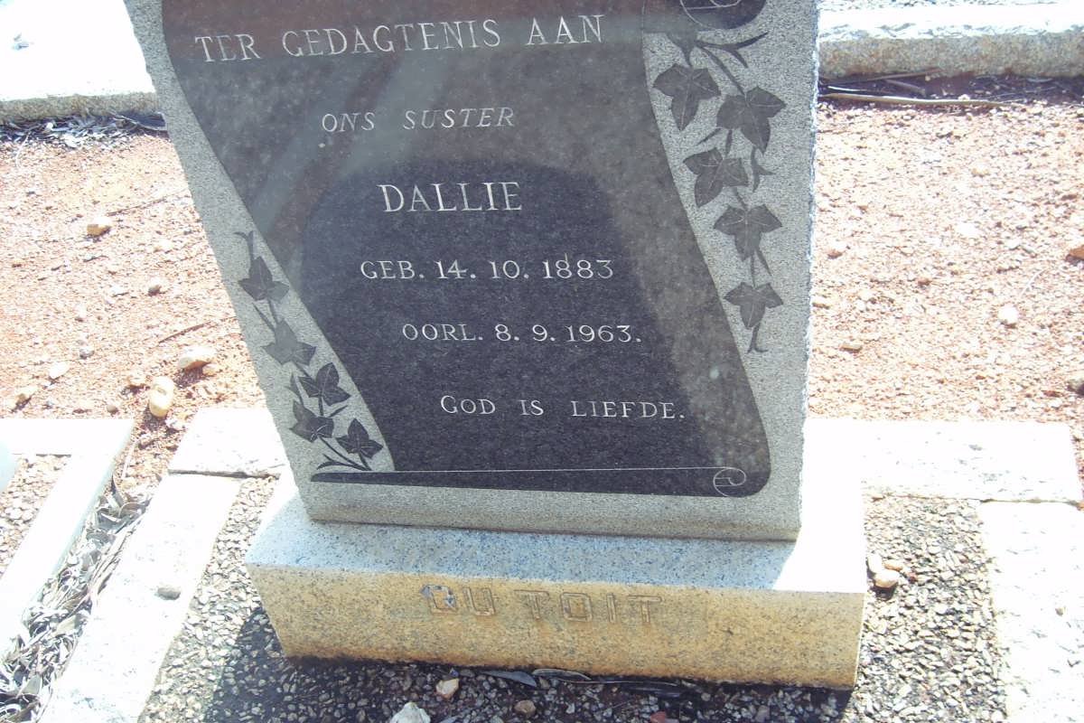 TOIT Dallie, du 1883-1963