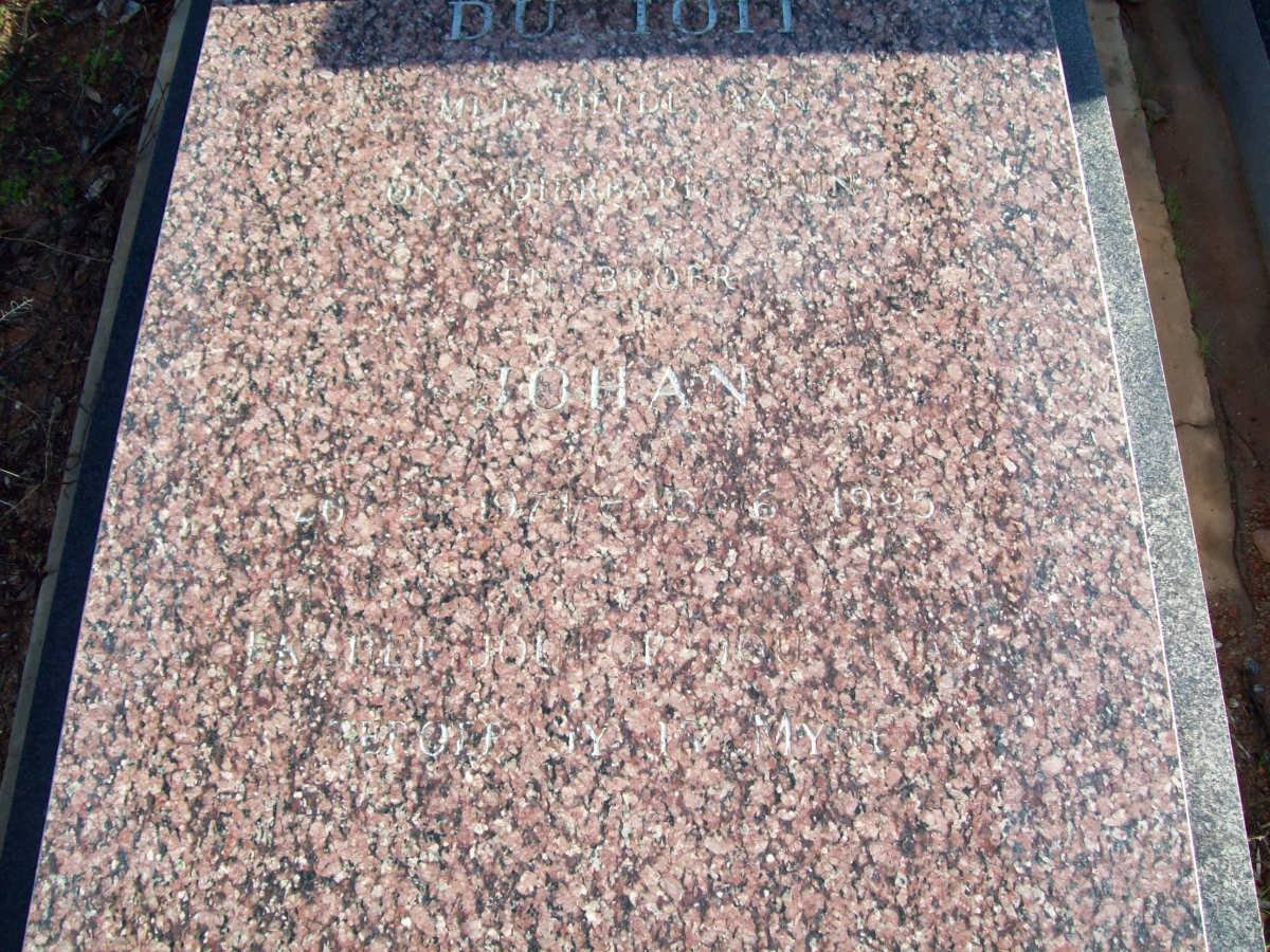 TOIT Johan, du 1971-1995