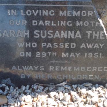 THERON Pieter Johannes 1965-1918 &amp; Sarah Susanna 1951