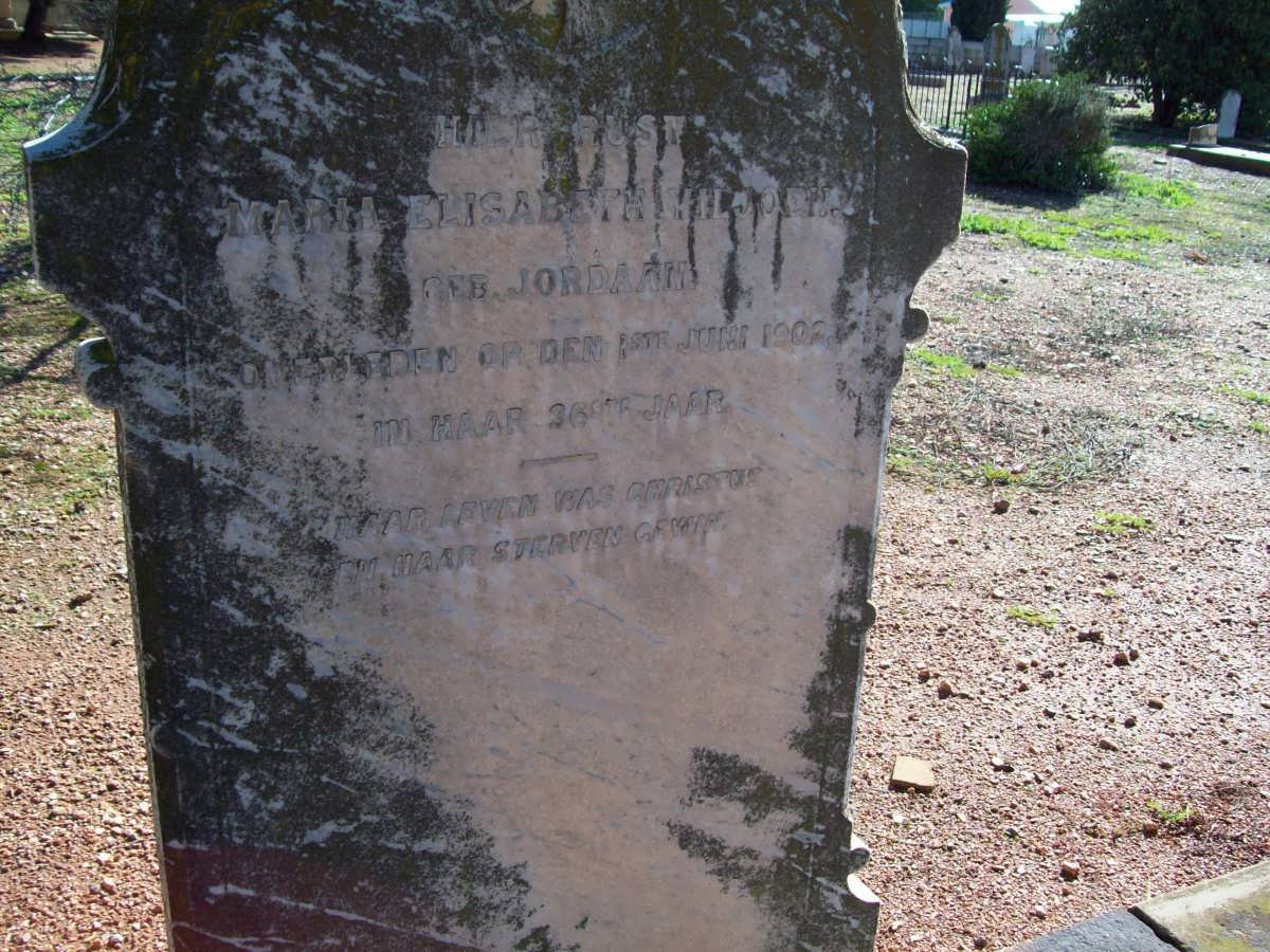 VILJOEN Maria Elisabeth nee JORDAAN -1902