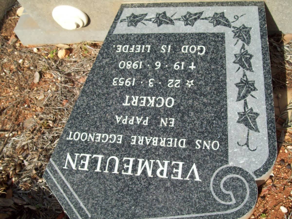 VERMEULEN Ockert 1953-1980