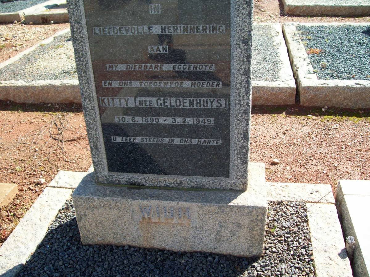 WIUM Kitty nee GELDENHUYS 1890-1949