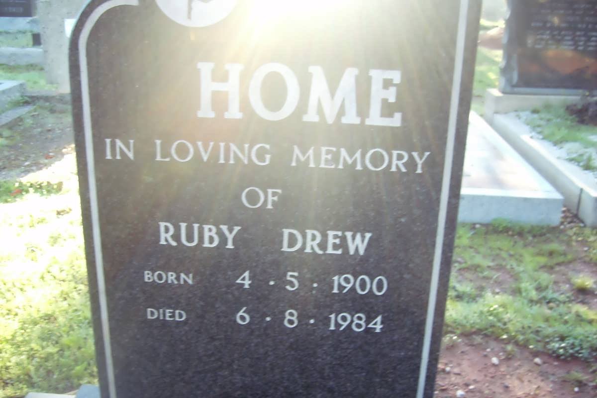 HOME Ruby Drew 1900-1984