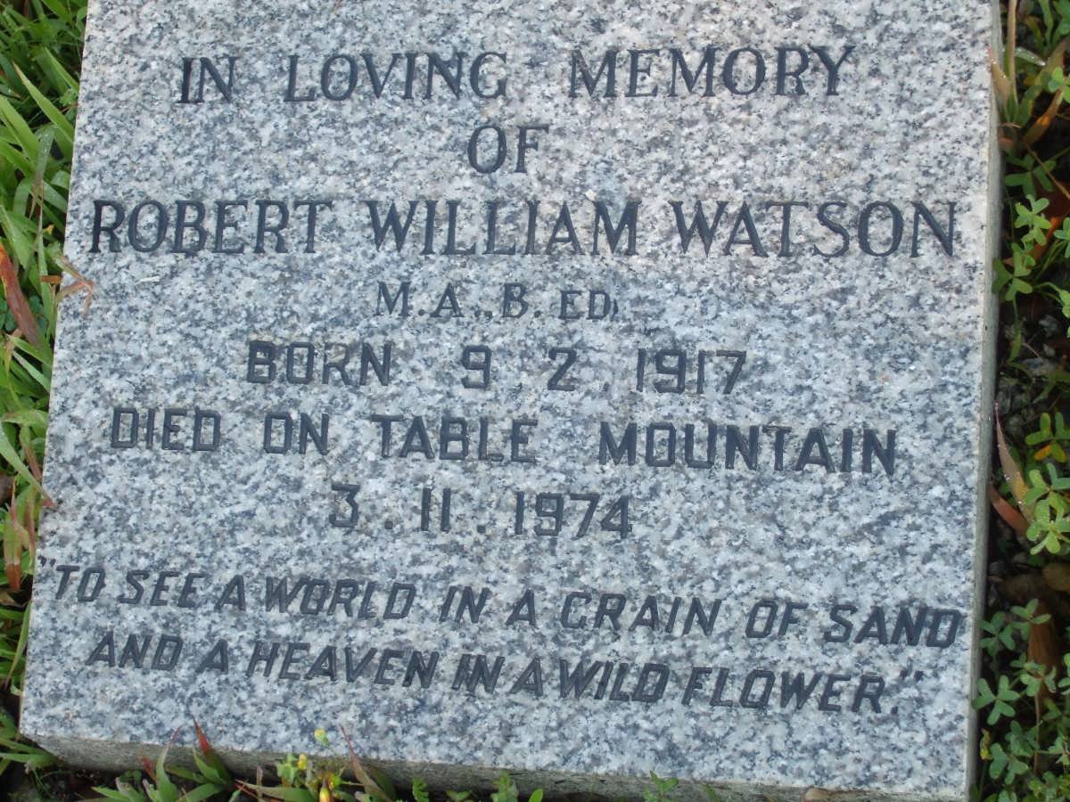 WATSON Robert William 1917-1974
