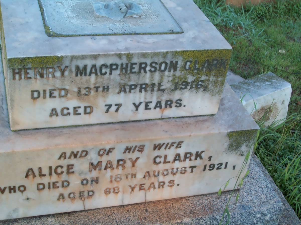 CLARK Henry Macpherson -1916 &amp; Alice Mary -1921