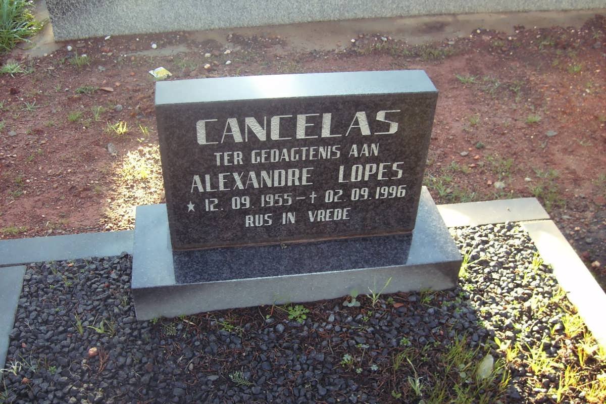 CANCELAS Alexandre Lopes 1955-1996