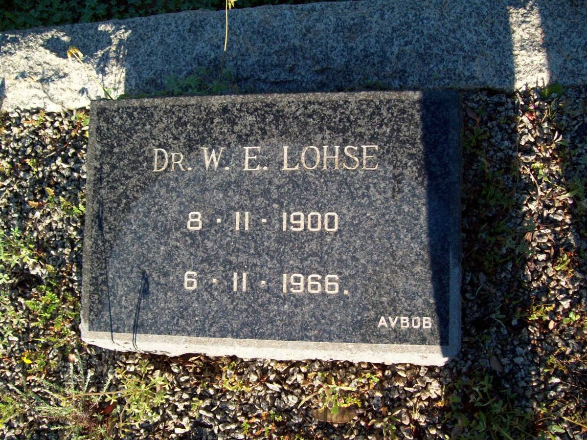 LOHSE W.E. 1900-1966