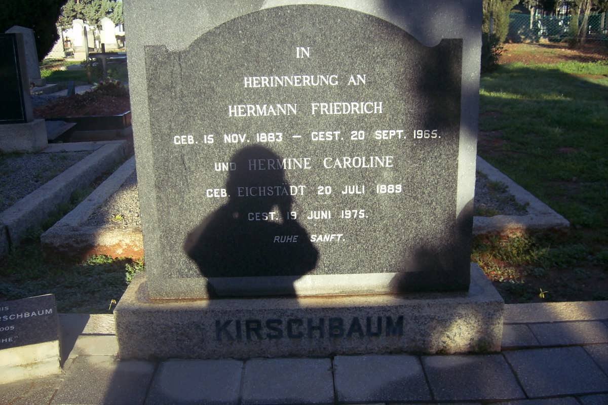 KIRSCHBAUM Hermann Friedrich 1883-1965 &amp; Hermine Caroline EICHSTADT 1889-1975