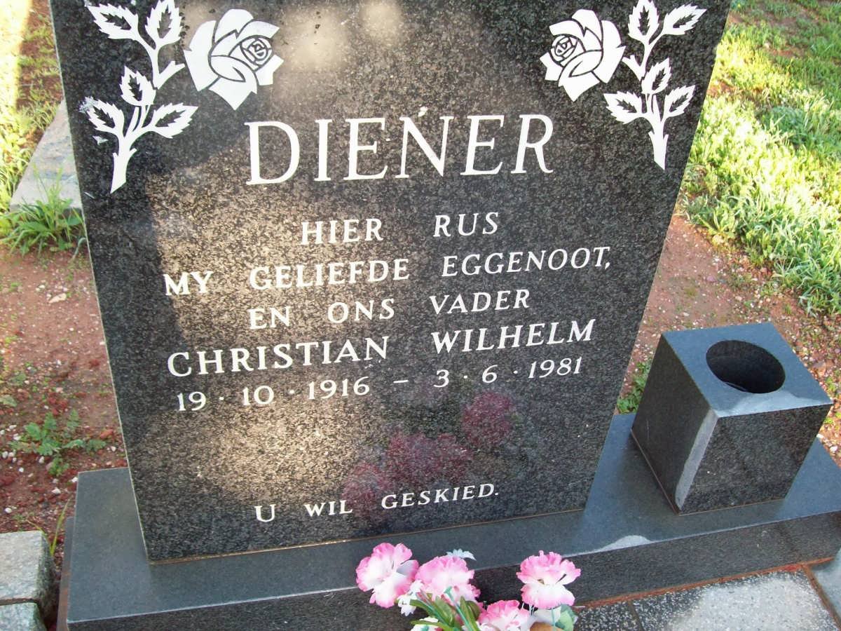 DIENER Christian Wilhelm 1916-1981