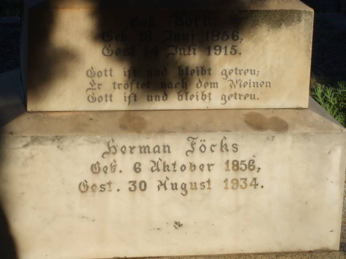 FOCKS Herman 1856-1934 &amp; ? BORK 1856-1915