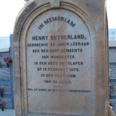 SUTHERLAND Henry -1879
