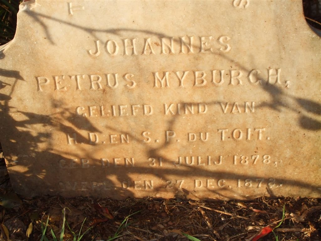 TOIT Johannes Petrus Myburgh, du 1878-1878