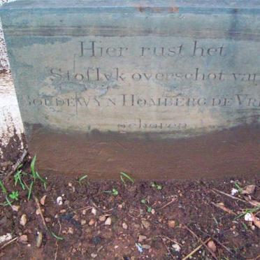 VRIES Boudewyn Homberg, de 178?-??