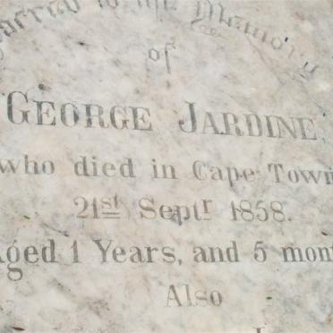 JARDINE George -1858