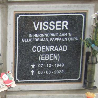 VISSER Coenraad 1949-2022