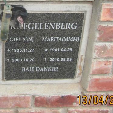 KOEGELENBERG G.N. 1935-2003 & M.M.M. 1941-2010
