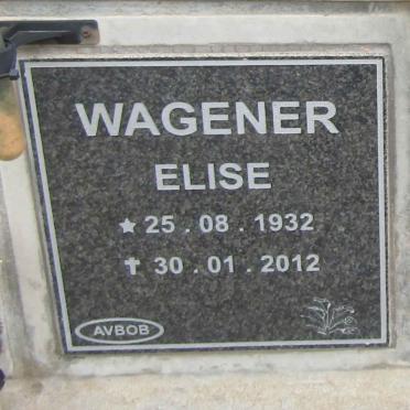 WAGENER Elise 1932-2012