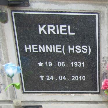 KRIEL H.S.S. 1931-2010