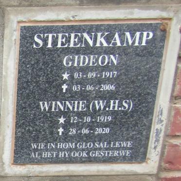 STEENKAMP Gideon 1917-2006 & W.H.S. 1919-2020