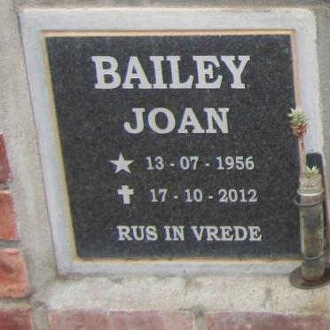 BAILEY Joan 1956-2012