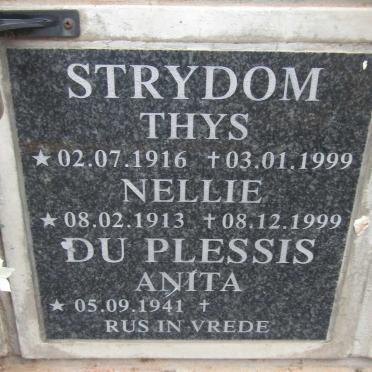 STRYDOM Thys 1916-1999 & Nellie 1913-1999 :: DU PLESSIS Anita 1941-