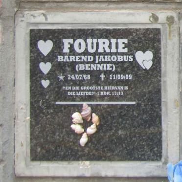FOURIE Barend Jacobus 1968-2009