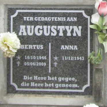 AUGUSTYN Albertus 1946-2009 en Anna 1943-