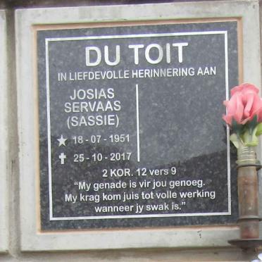 TOIT Josias Servaas, du 1951-2017