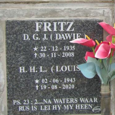 FRITZ D.G.J. 1935-2008 & H.H.L. 1943-2020