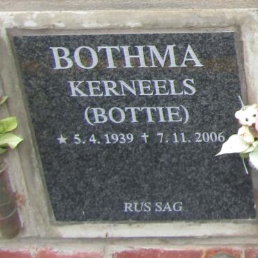 BOTHMA Kerneels 1939-2006