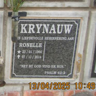KRYNAUW Ronelle 1964-2014