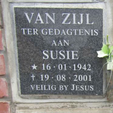 ZIJL Susie, van 1942-2001