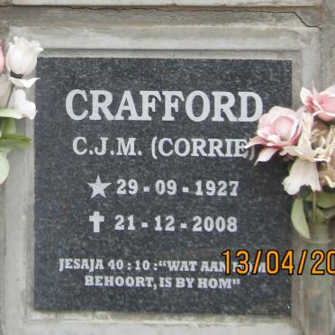 CRAFFORD C.J.M. 1927-2008