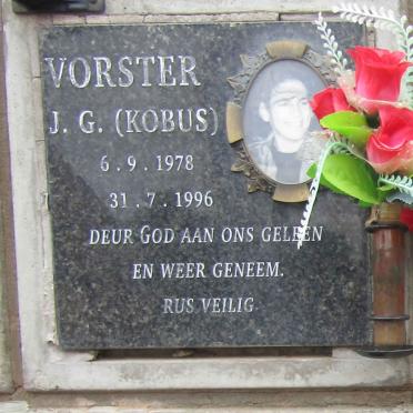 VORSTER J.G. 1978-1996