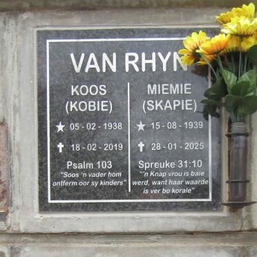 RHYN Koos, van 1938-2019 & Miemie 1939-2025