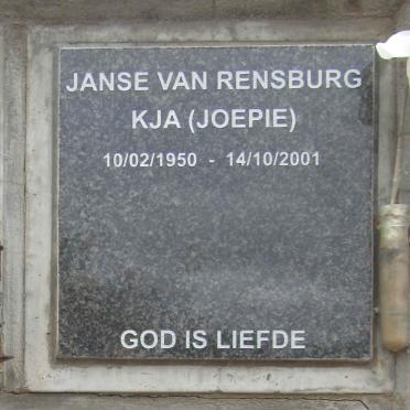 RENSBURG K.J.A., Janse van 1950-2001