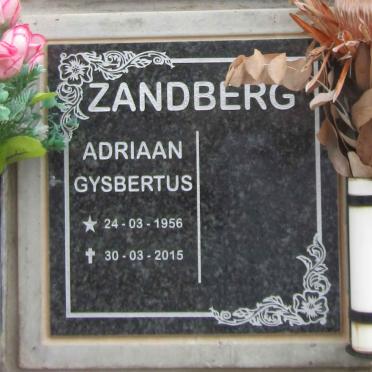 ZANDBERG Adriaan Gysbertus  1956-2015