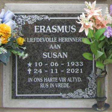 ERASMUS Susan 1933-2021