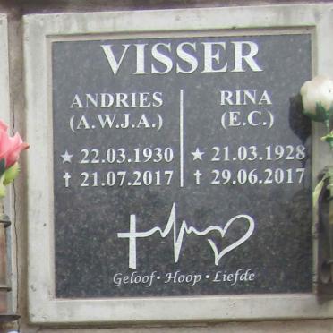 VISSER A.W.J.A. 1930-2017 & E.C. 1928-2017