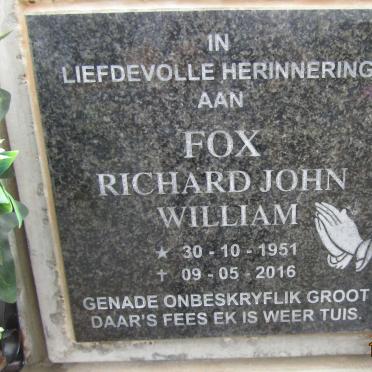 FOX Richard John William 1951-2016