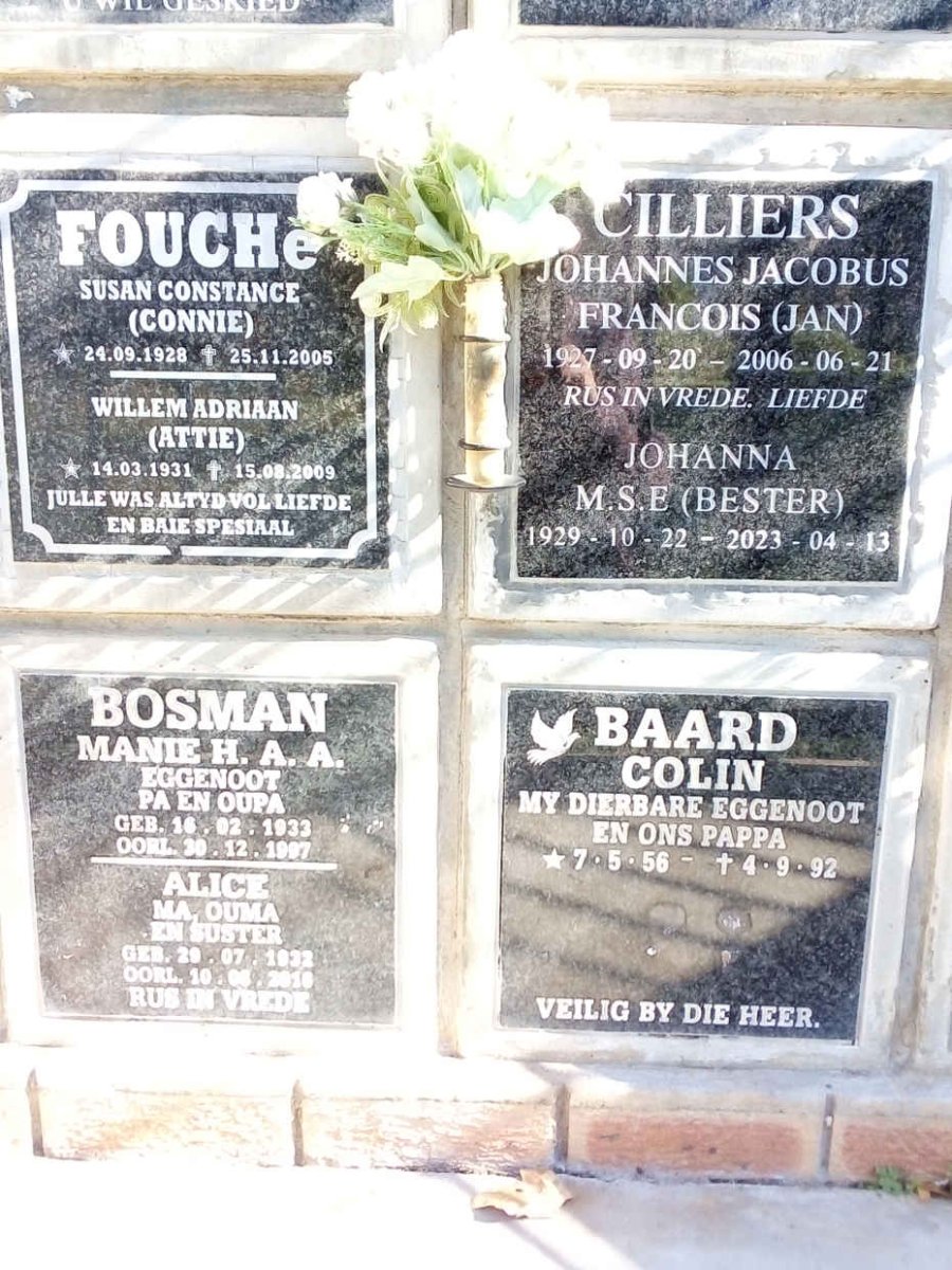 FOUCHE :: CILLIERS :: BOSMAN :: BAARD :: BESTER