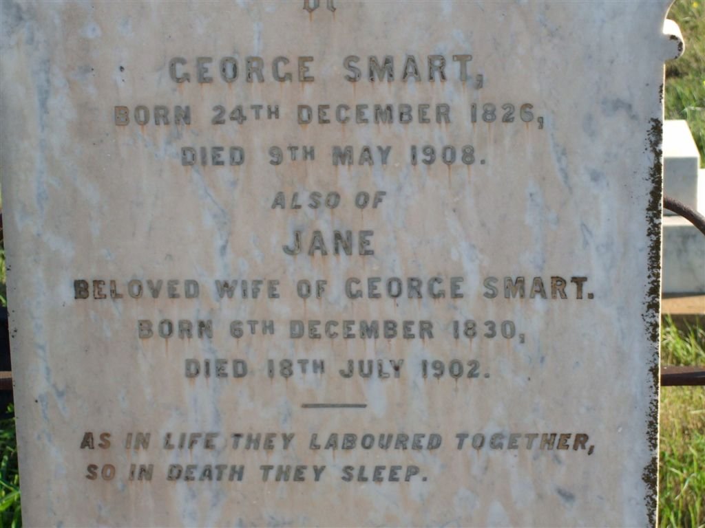 SMART George 1826-1908 &amp; Jane 1830-1902