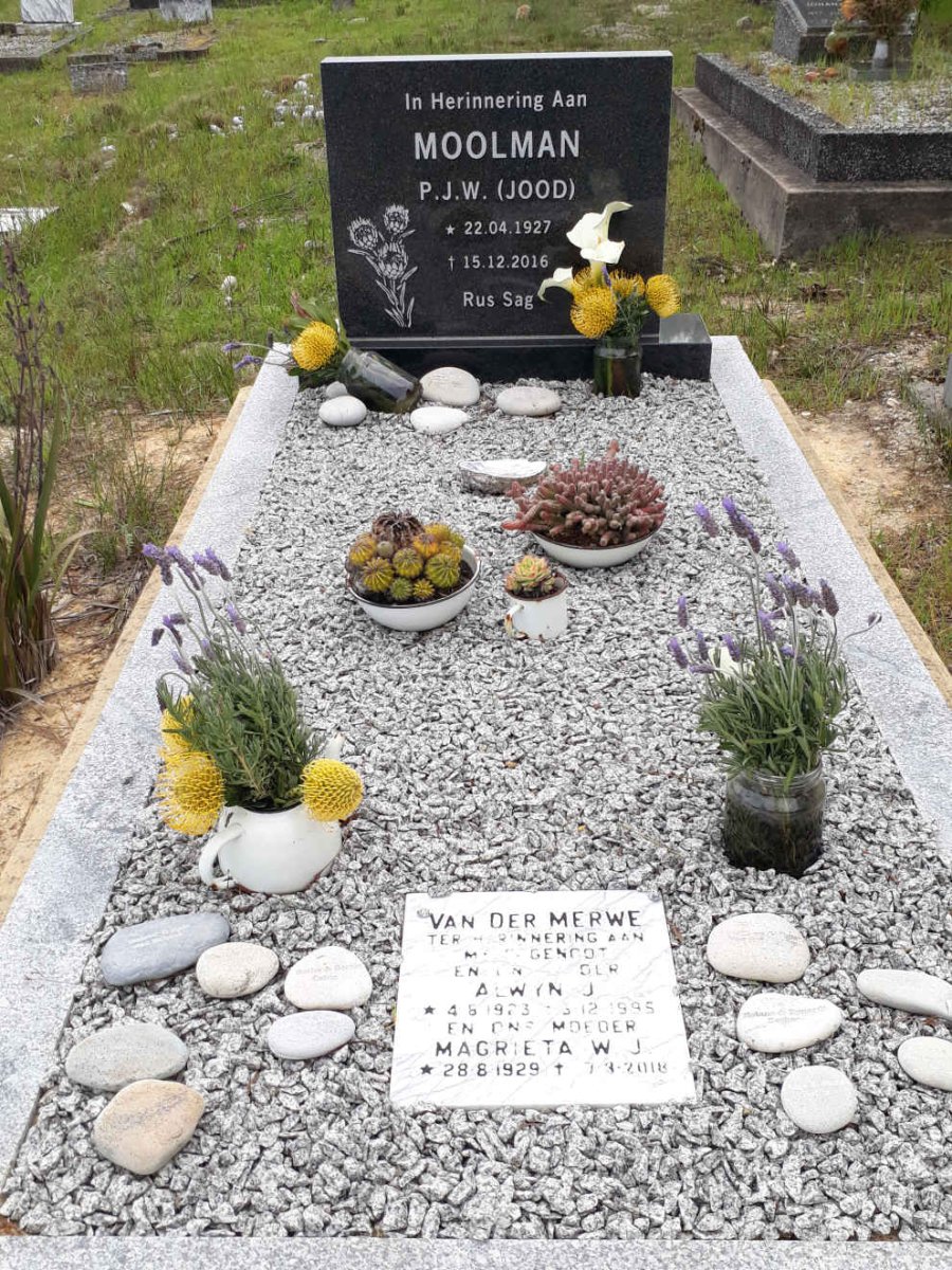 MOOLMAN P.J.W. 1927-2016 :: MERWE Alwyn J., van der 1923-1995 &amp; Magriet W.J. 1929-2018