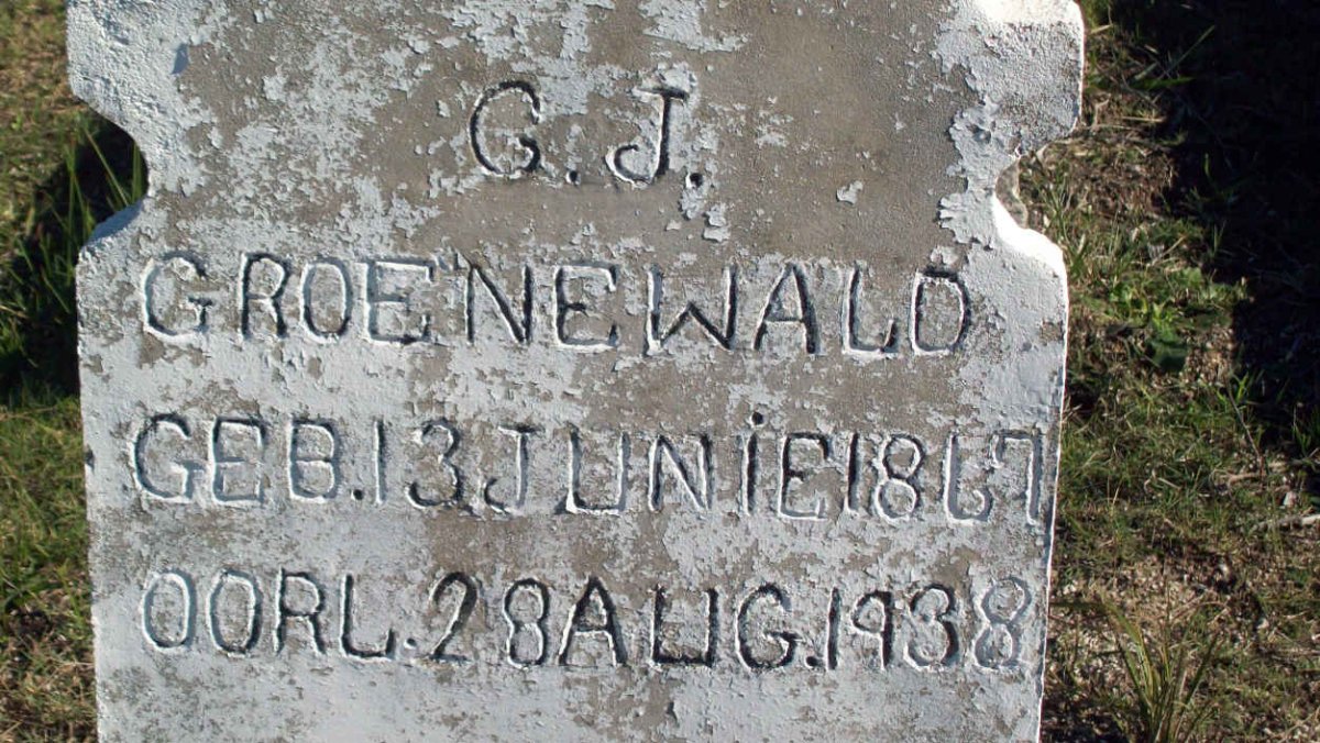 GROENEWALD G.J. 1867-1938