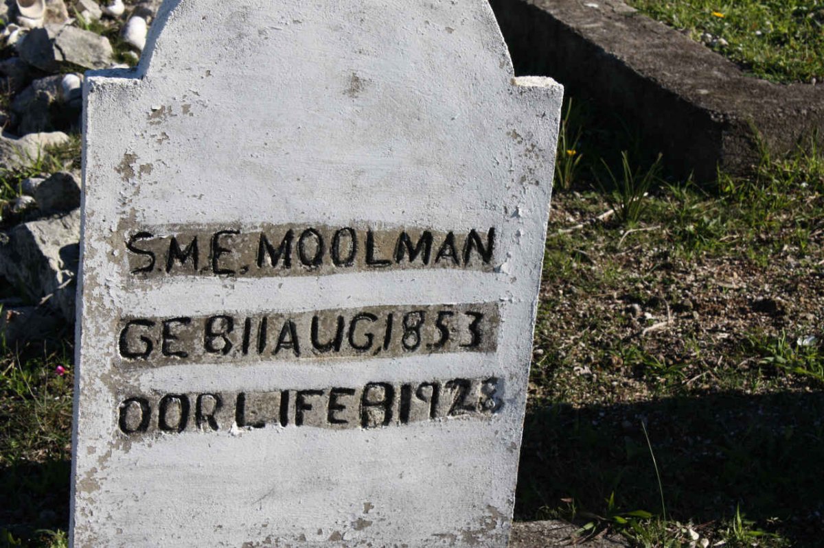 MOOLMAN S.M.E. 1853-1928