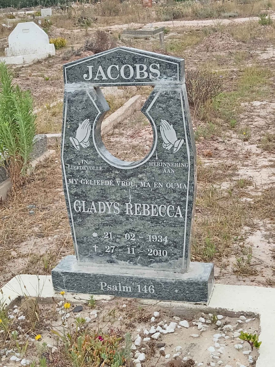 JACOBS Gladys Rebecca 1934-2010